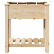 Macetero de Jardín con Rejillas 71x37x76 cm de Madera Sólida de Abeto V0678 Vetonek