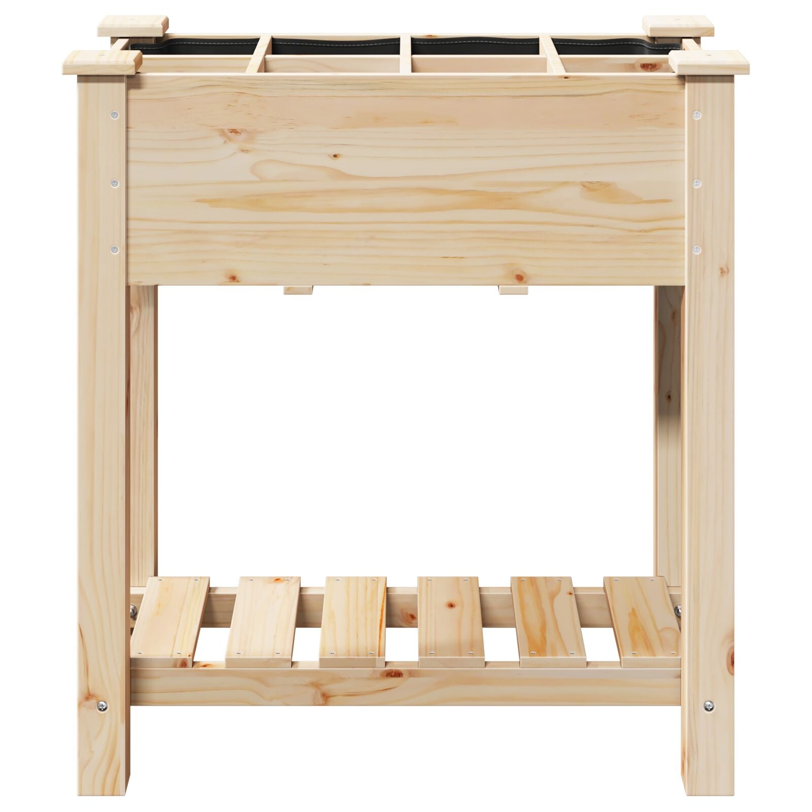 Macetero de Jardín con Rejillas 71x37x76 cm de Madera Sólida de Abeto V0678 Vetonek