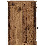 Bureau avec rangements en vieux bois 50x115x75 cm Bois d'ingénierie V2206 Vetonek