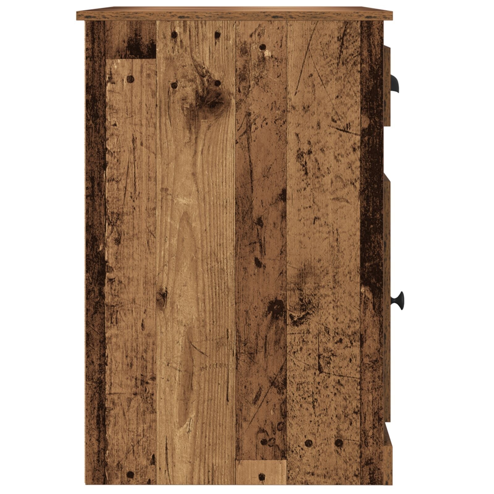 Bureau avec rangements en vieux bois 50x115x75 cm Bois d'ingénierie V2206 Vetonek