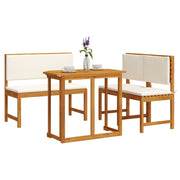 4-Piece Solid Acacia Wood Garden Dining Set V2256 Vetonek
