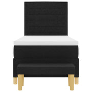 Bed Frame with Mattress Set of 2 Black Fabric 90 x 190 cm V2332 Vetonek