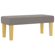 Box Spring Bed with Mattress and Taupe Bench 90x190 cm Fabric V3124 Vetonek