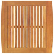 mesa lateral de jardín marrón 45x45x50 cm de madera maciza de acacia V6432 Vetonek