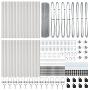 Clôture en fil de fer soudé avec 13 poteaux à pointes 1x100 m en acier galvanisé V1914 Vetonek