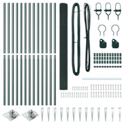 Cerca de Malla Soldada con 13 Postes Verde 1.5x25 m de Acero V2553 Vetonek