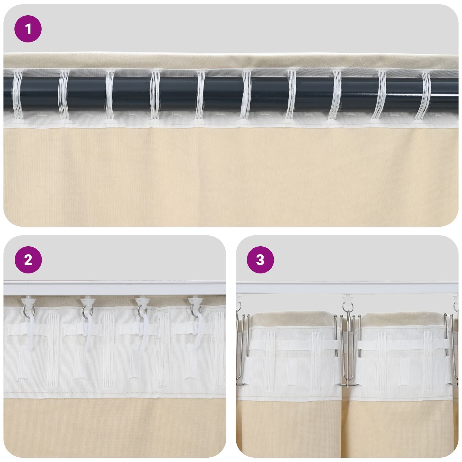 Blackout Curtains with top tape 2 pcs Wine Red Velvet V3969 Vetonek