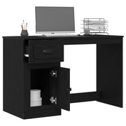 Bureau avec rangement chêne noir 50x115x75 cm aggloméré V2220 Vetonek