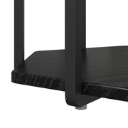 Mesa Lateral 2 pcs Madera de Roble Negro y Metal V4344 Vetonek