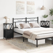 Tables de chevet 2 pcs Chêne noir 34x35,5x70 cm Bois travaillé V2923 Vetonek