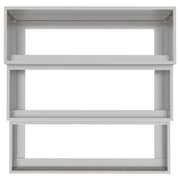 Macetero de jardín de tres niveles 90x90x35 cm Acero inoxidable V9265 Vetonek