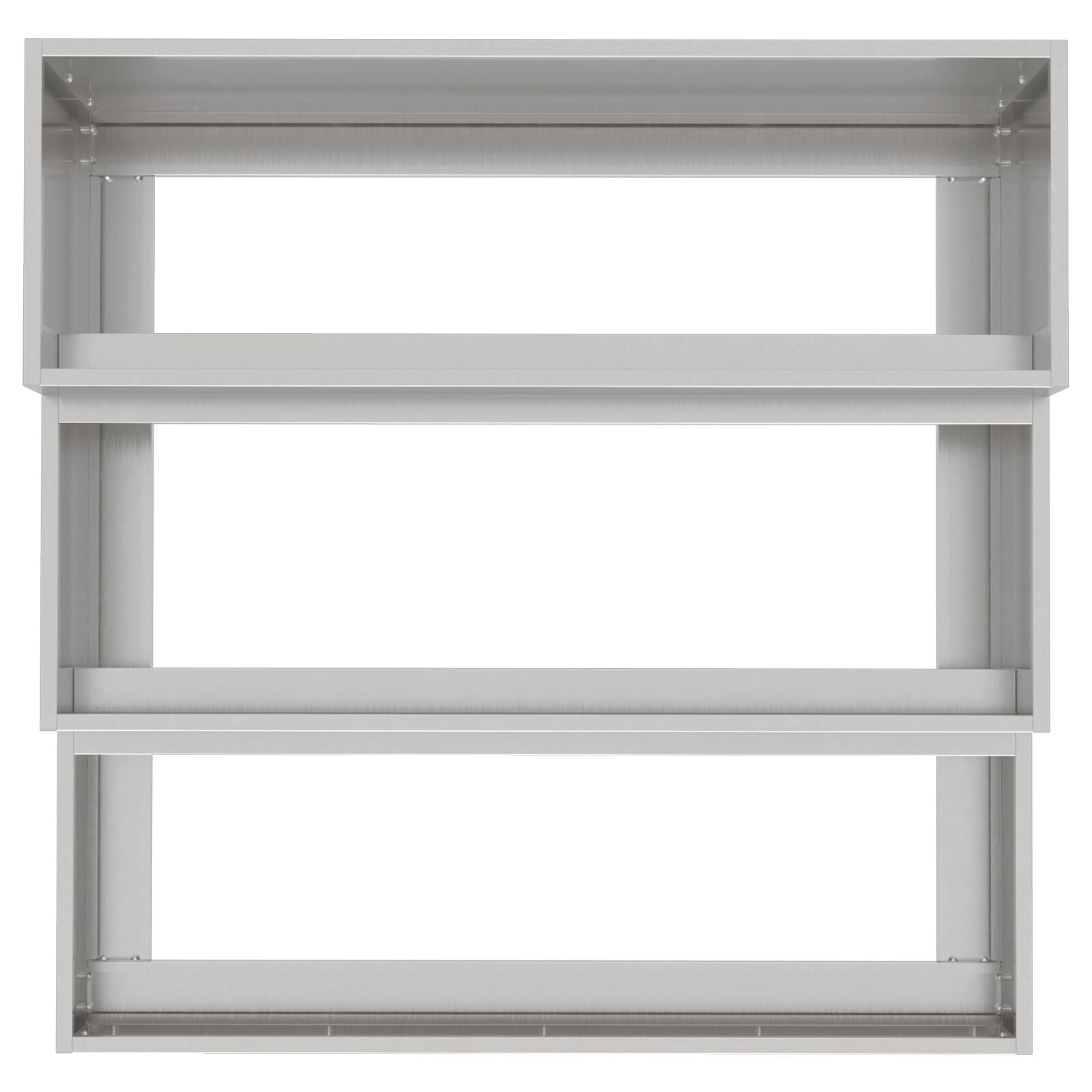 Macetero de jardín de tres niveles 90x90x35 cm Acero inoxidable V9265 Vetonek