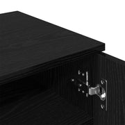 Armario para zapatos Negro Roble 29,5x35x100,5 cm Madera V5042 Vetonek