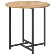 Mesa Lateral de 2 pcs en Madera de Roble Artisan y Metal V4214 Vetonek