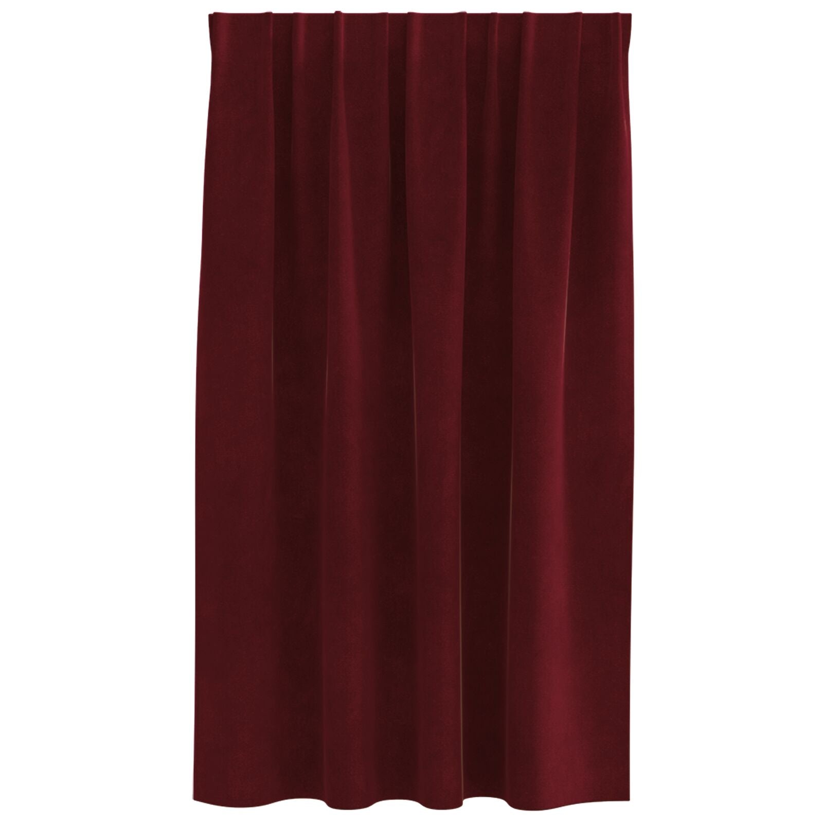 Blackout Curtains with Top Tape 2 pcs Burgundy Velvet V3945 Vetonek