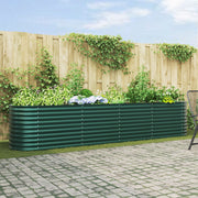 Huerto elevado Verde 400x80x81 cm Acero Galvanizado V3511 Vetonek