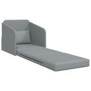 Sofá cama  2 en 1 gris claro 65x80x83 cm tela V5579 Vetonek