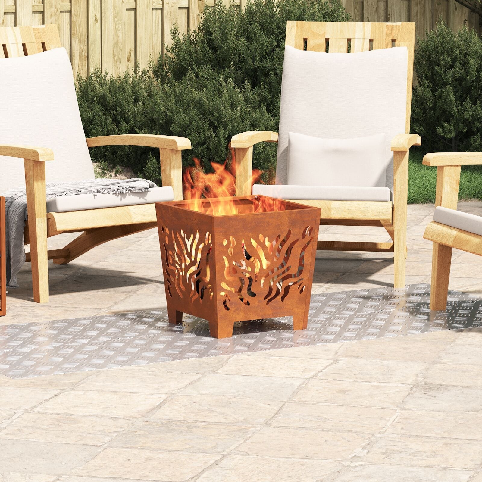 Marches en caoutchouc gris 100 x 40 x 0,3 cm Marches rectangulaires V7493 Vetonek