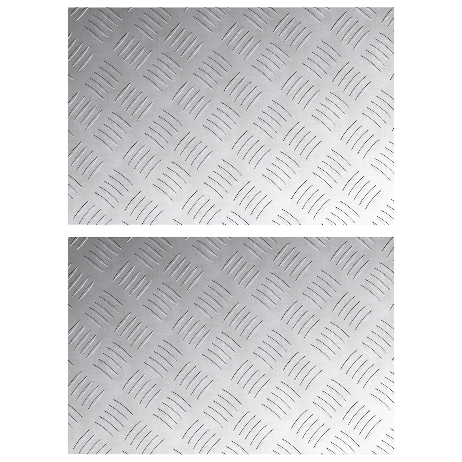 Plaques en aluminium gaufré 2 pcs Antidérapant 60x40 cm V7325 Vetonek