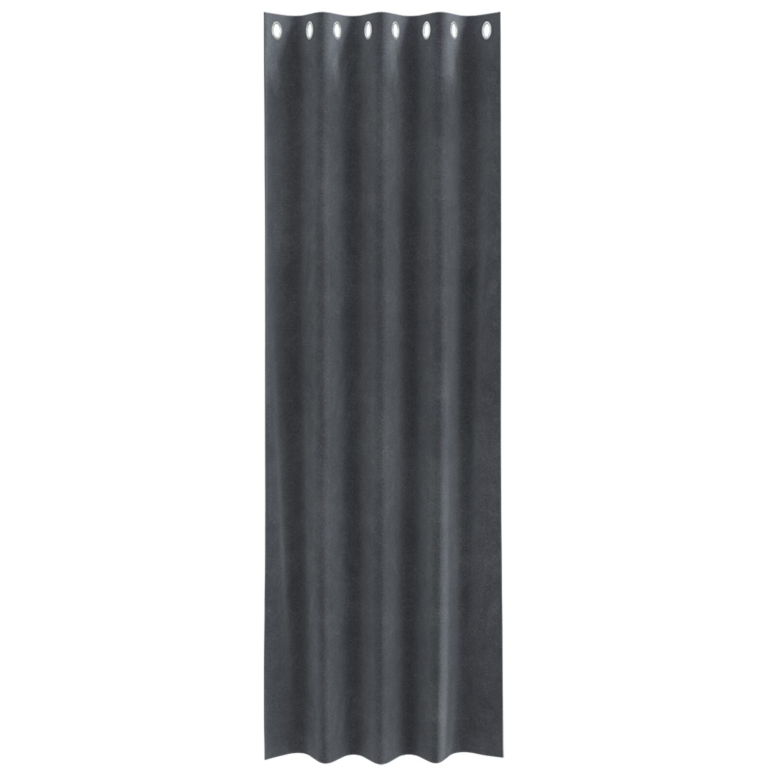 Blackout Curtains with Eyelets 2 units Light Gray Velvet V3488 Vetonek