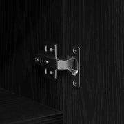 Zapatero Negro Roble 30x35x70 cm Madera V1766 Vetonek