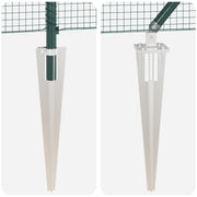 Cerca de Malla Soldada  con 13 Postes de Punta Verde 1.4x50 m de Acero V2881 Vetonek