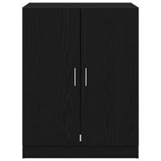 Black Oak Washing Machine Cabinet 70.5x71.5x91.5 cm Crafted Wood V0660 Vetonek