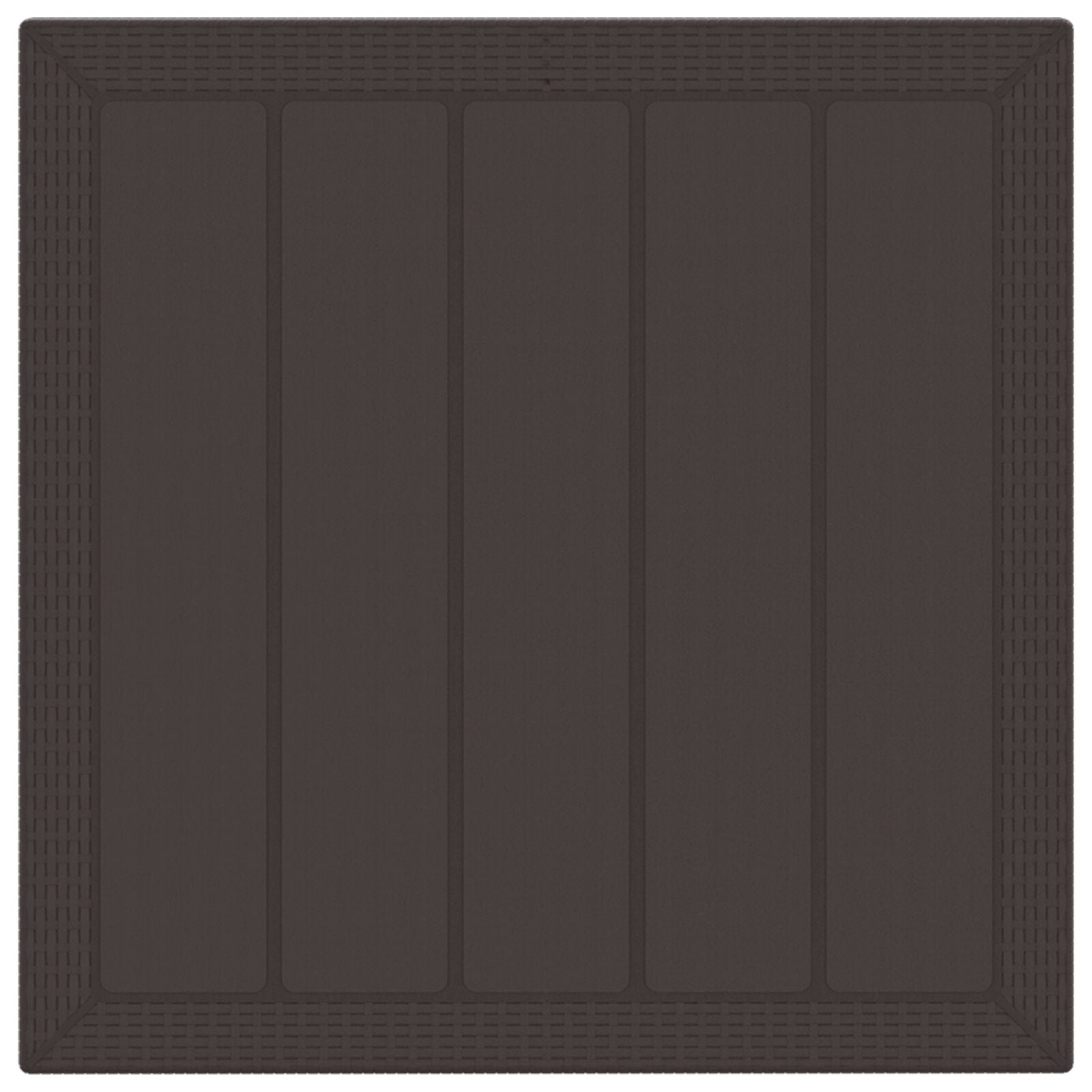 Juego de Comedor de Jardín Set de 3 Marrón Oscuro Polipropileno V6301 Vetonek