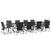 Set da pranzo da giardino 13 pezzi con cuscini in acciaio e Textilene V1552 Vetonek