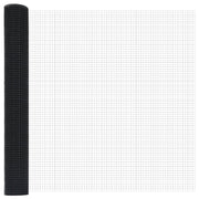 Clôture en fil soudé avec 13 poteaux flanqués gris 0,8x100 m acier V7770 Vetonek