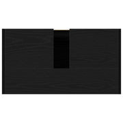 Armario de baño con espejo de madera de roble negro 60x33x61 cm de madera de ingeniería V9107 Vetonek