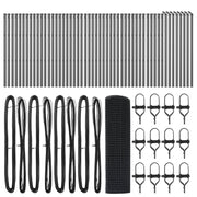 Cerca de malla soldada  con 13 postes gris 0.8x100 m acero V0672 Vetonek