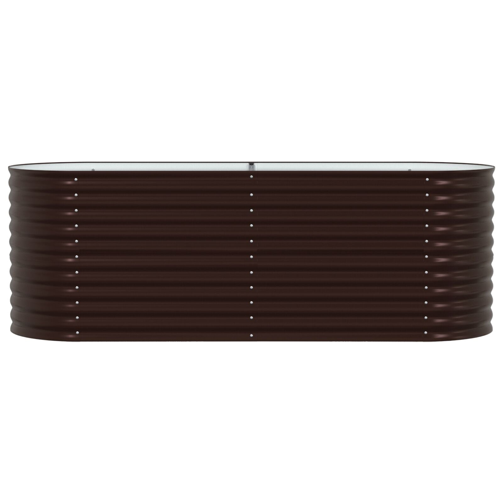 Huerto Elevado Marrón 240x80x81 cm Acero Galvanizado V3634 Vetonek