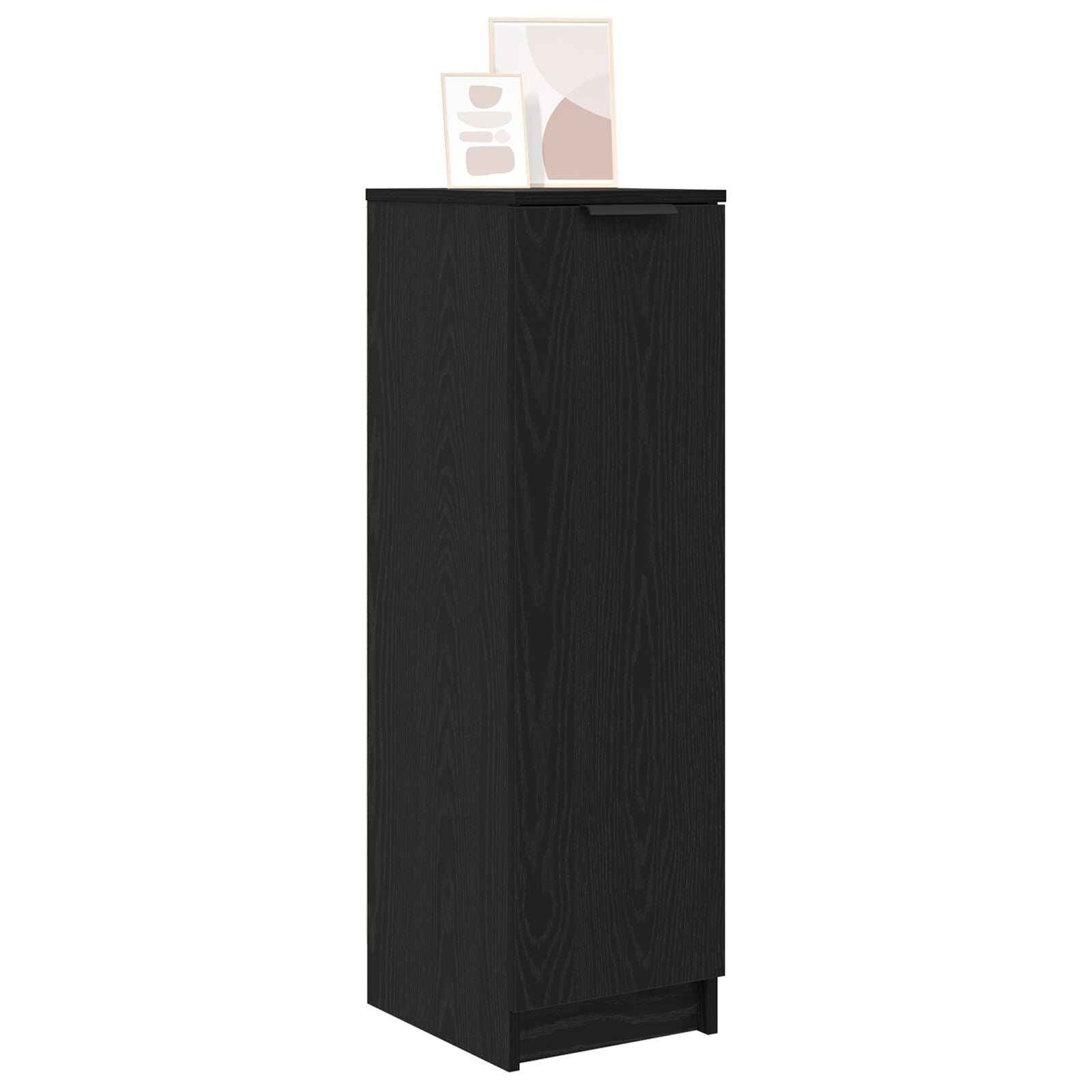 Armario para zapatos Negro Roble 29,5x35x100,5 cm Madera V5042 Vetonek