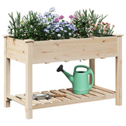Jardín Planter con Rejillas 115x59x76 cm Madera Sólida de Pino V0685 Vetonek