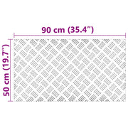 Plaques antidérapantes en aluminium - 4 pcs de 90x50 cm V7691 Vetonek