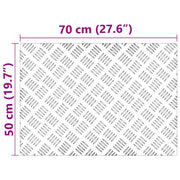 Plaques antidérapantes en aluminium à carreaux, 4 pièces, 70x50 cm V7615 Vetonek