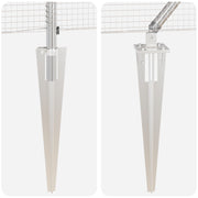 Cerca de Malla Soldada  con 13 Postes de Picos 0.5x50 m Acero Galvanizado V1488 Vetonek