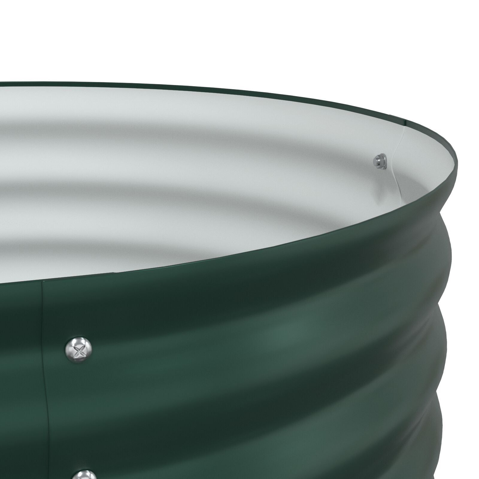Huerto Elevado Verde 320x80x44 cm de Acero Galvanizado V3573 Vetonek