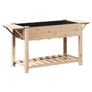 Macetero de Jardín con Estantes 155x59x76 cm de Madera Maciza de Pino V0630 Vetonek