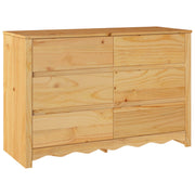 Cómoda ""DRAMMEN"" 111x43x73,5 cm de Madera Sólida de Pino V7064 Vetonek