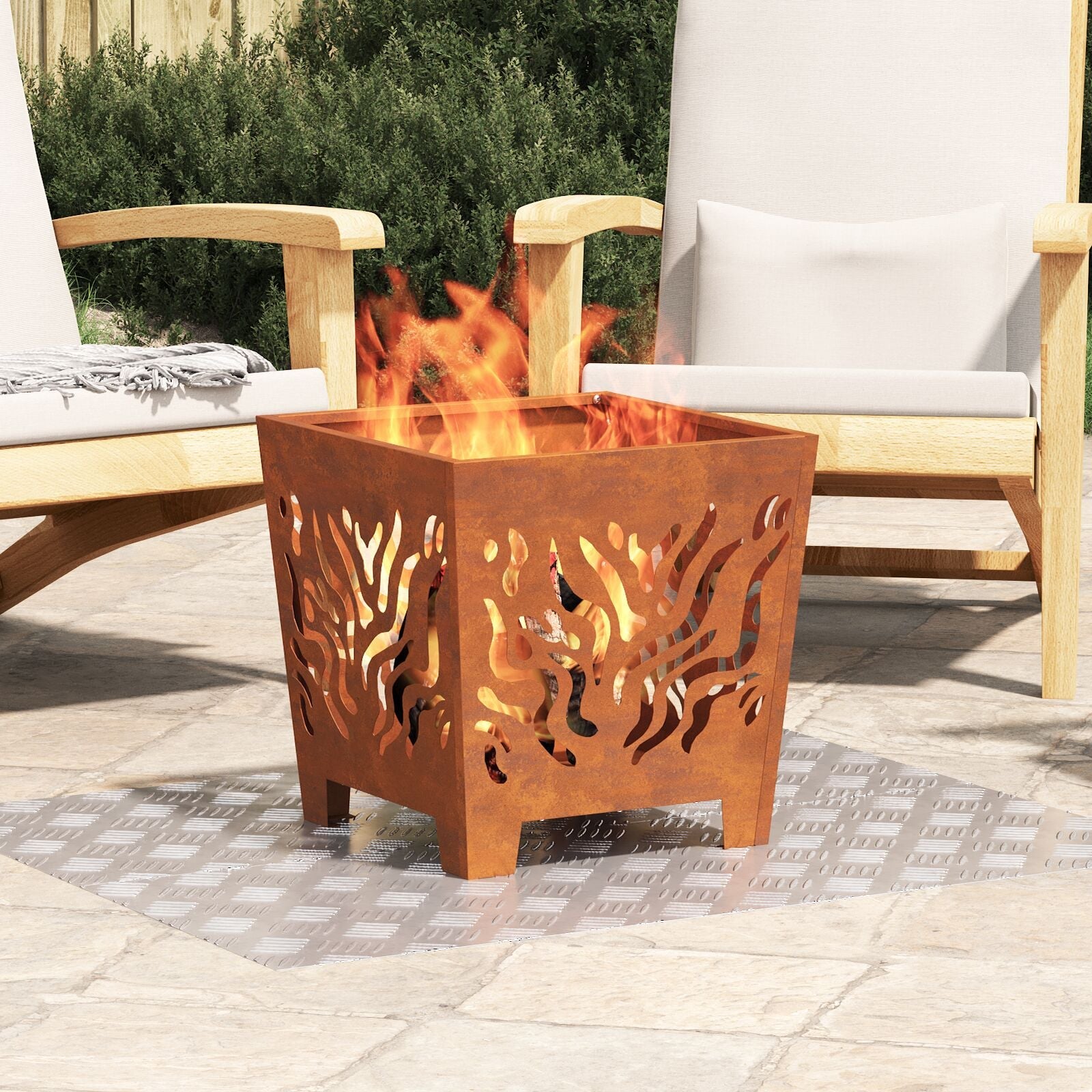 Plaques antidérapantes en aluminium 2 pièces 100x40 cm V7462 Vetonek