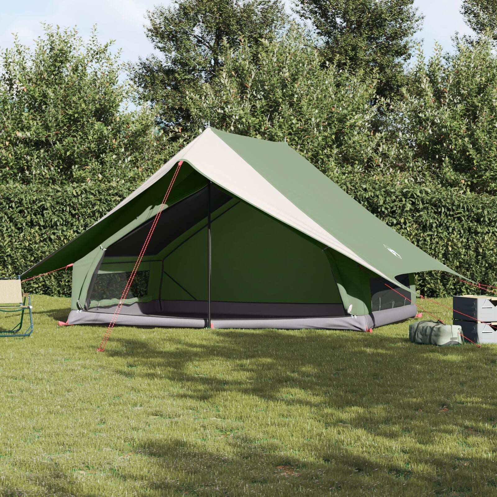 Family Tent for 7 People Green Waterproof V4875 Vetonek