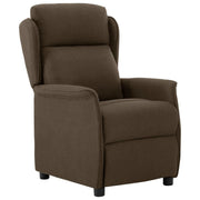 Brown Recliner 67.5x93.5x101.5 cm Fabric V2008 Vetonek