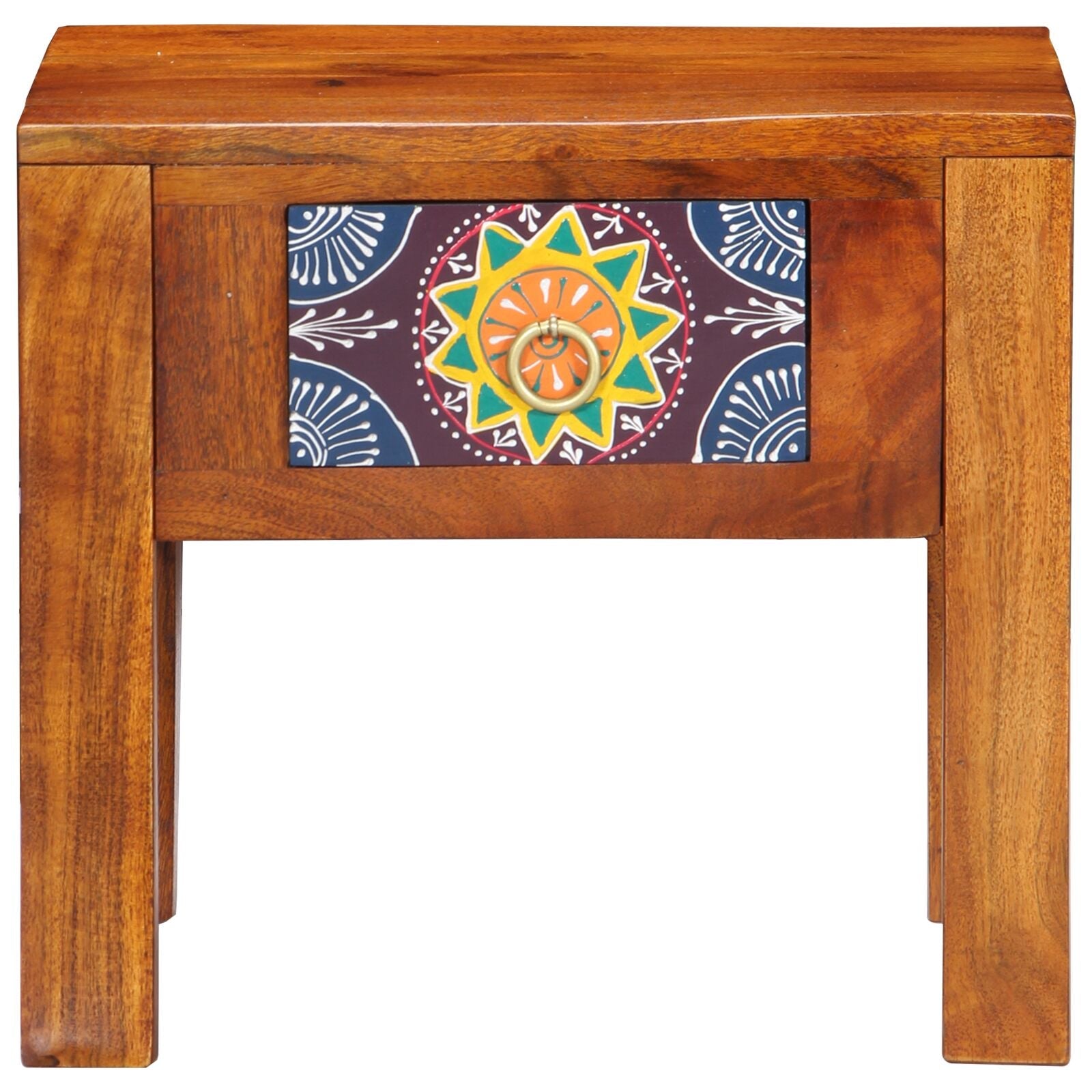 Mesa Lateral 40x30x36 cm de Madera Sólida Acacia V6121 Vetonek