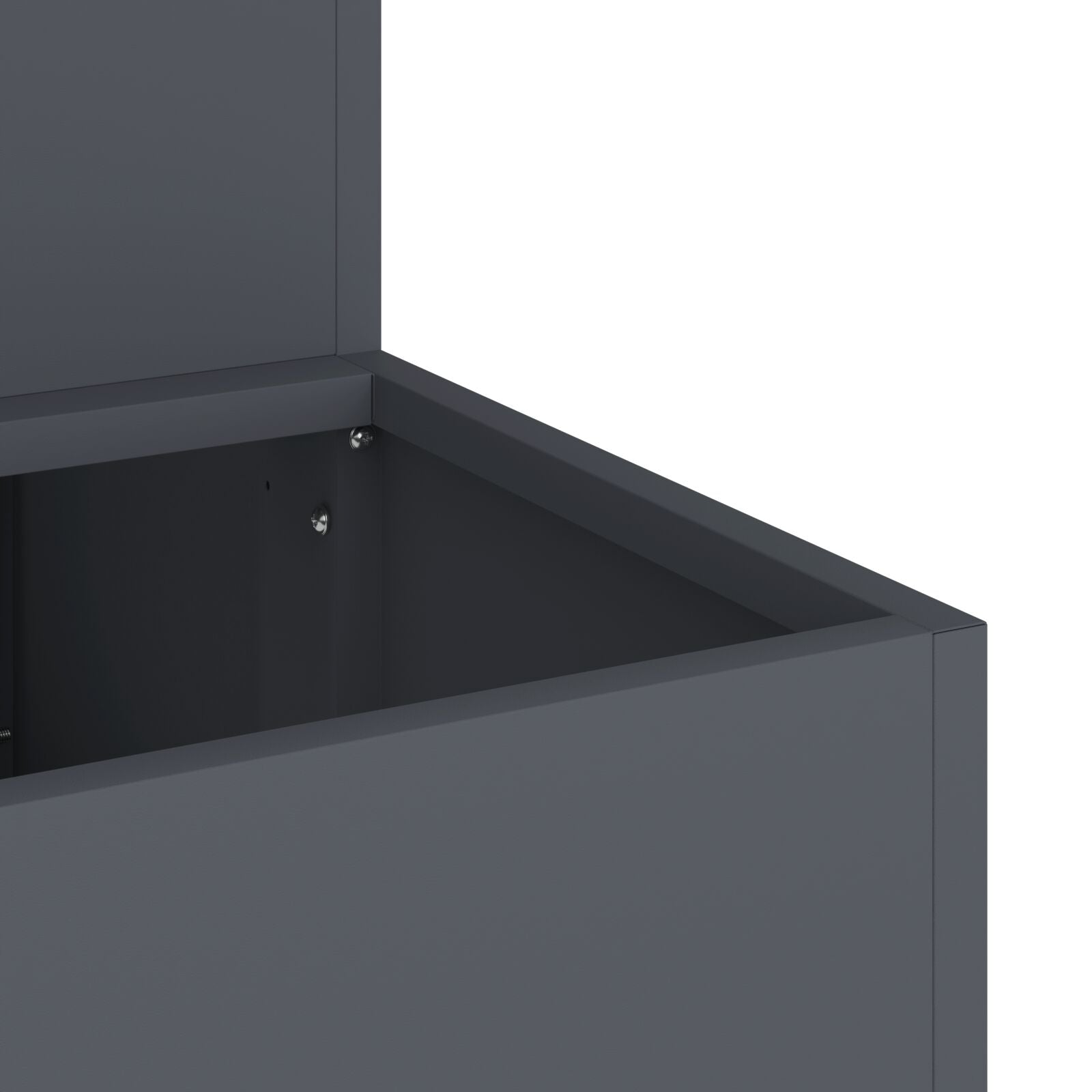 Macetero de Jardín  de 2 Niveles 100x60x45 cm Antracita Plástico V9593 Vetonek