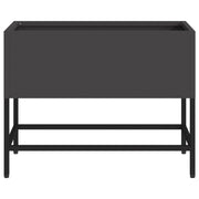 Jardinera Elevada 60x26x45 cm Acero Negro V9715 Vetonek