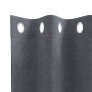 Blackout Curtains with Eyelets 2 pcs of Light Gray Velvet V3761 Vetonek