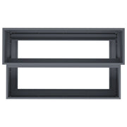 Macetero de Jardín  de 2 Niveles 100x60x45 cm Antracita Plástico V9593 Vetonek