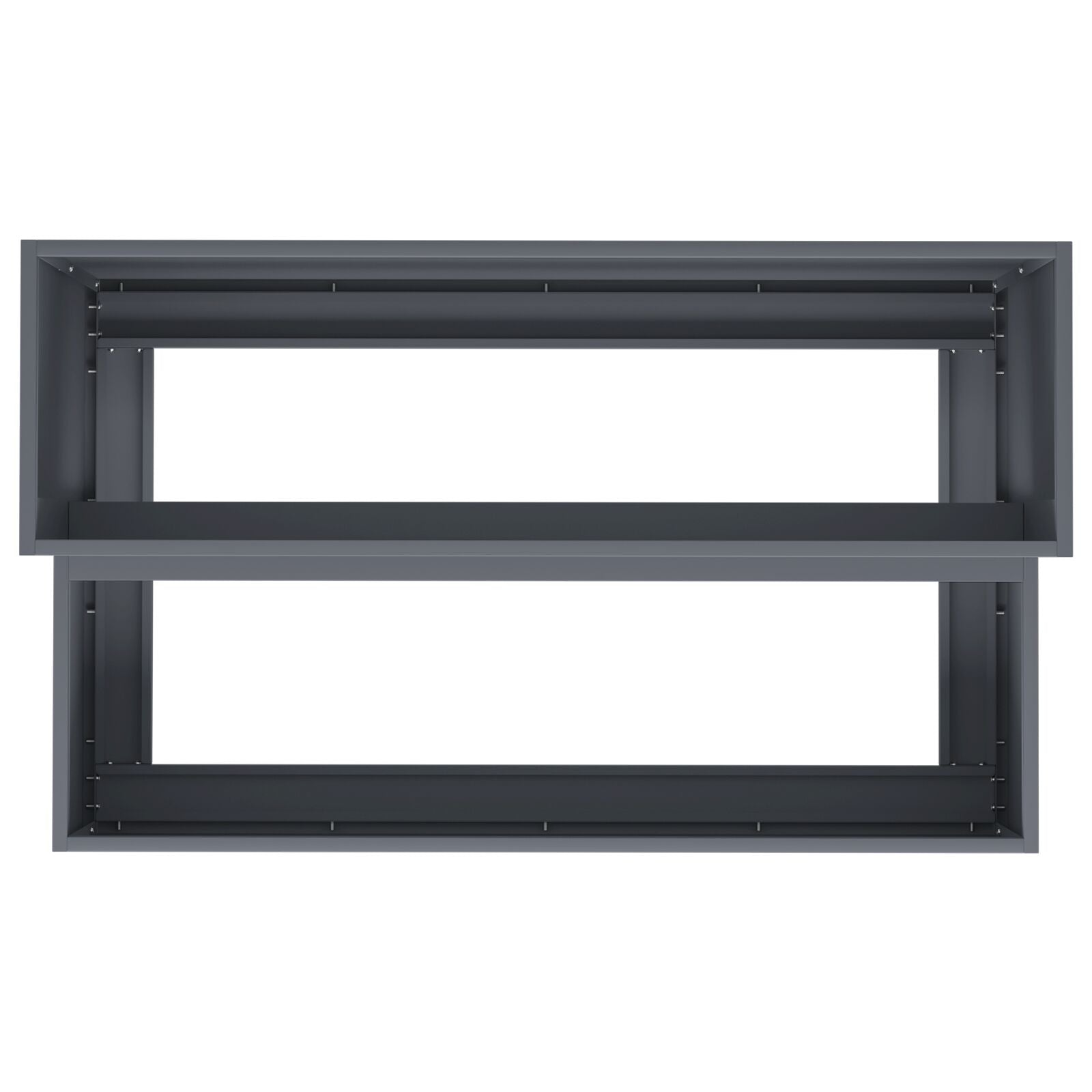 Macetero de Jardín  de 2 Niveles 100x60x45 cm Antracita Plástico V9593 Vetonek